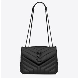 YSL LOULOU SMALL CHAIN BAG IN MATELASSÉ "Y" LEATHER